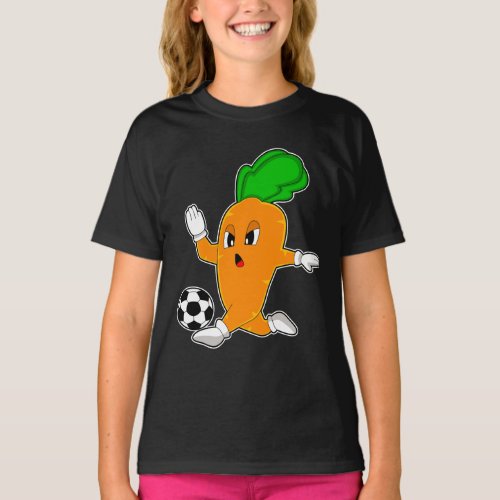 Carrot Soccer player Soccer T_Shirt