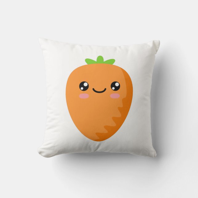 Carrot Throw Pillow (Front)