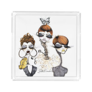 Carrot Tops Acrylic Tray