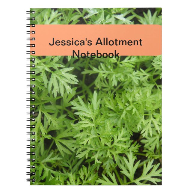 Carrot Tops Allotment Notebook (Front)