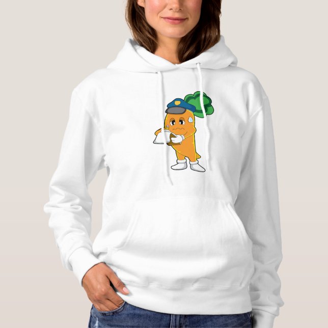 Carrot Traffic warden Parking ticket Hoodie (Front)