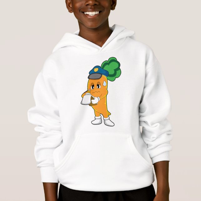 Carrot Traffic warden Parking ticket Hoodie (Front)