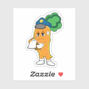 Carrot Traffic warden Parking ticket Sticker