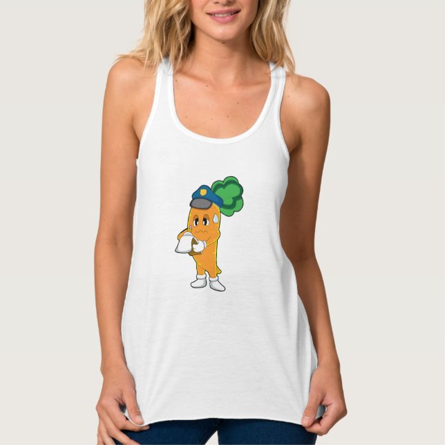 Carrot Traffic warden Parking ticket Tank Top (Front)