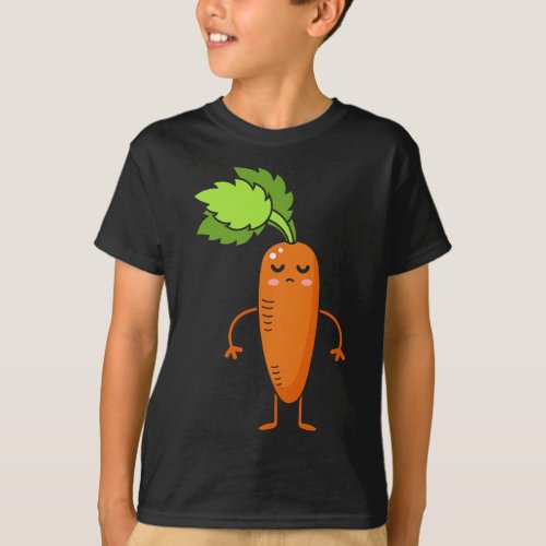 Carrot _ Vegetable Gift Cute Carrot Vegetable Them T_Shirt