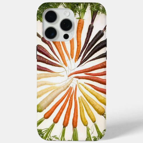 Carrot Vegetables Colorful Rainbow Pattern Garden  iPhone 15 Pro Max Case