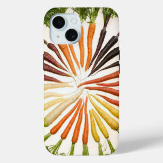 Carrot Vegetables Colorful Rainbow Pattern Garden  iPhone 15 Case
