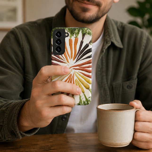 Carrot Vegetables Colorful Rainbow Pattern Garden  Samsung Galaxy Case (Carrot Vegetables Colorful Rainbow Pattern Garden Samsung Galaxy Case)