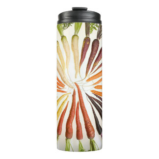 Carrot Vegetables Colorful Rainbow Pattern Garden Thermal Tumbler