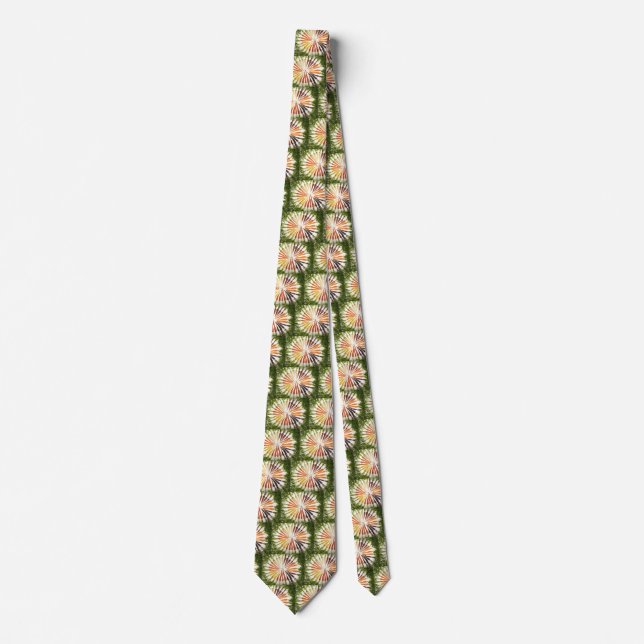 Carrot Vegetables Colorful Rainbow Pattern Garden Tie (Front)