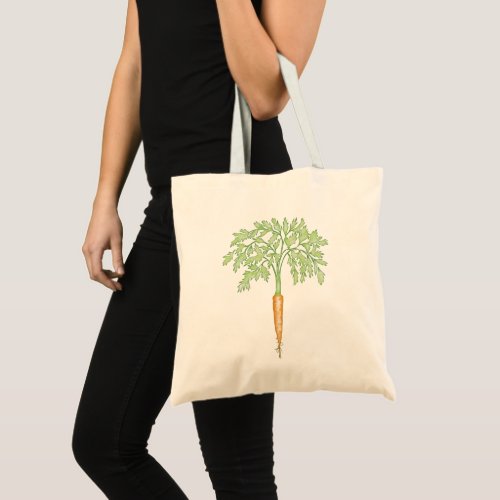 Carrot Watercolor Reusable Grocery Tote