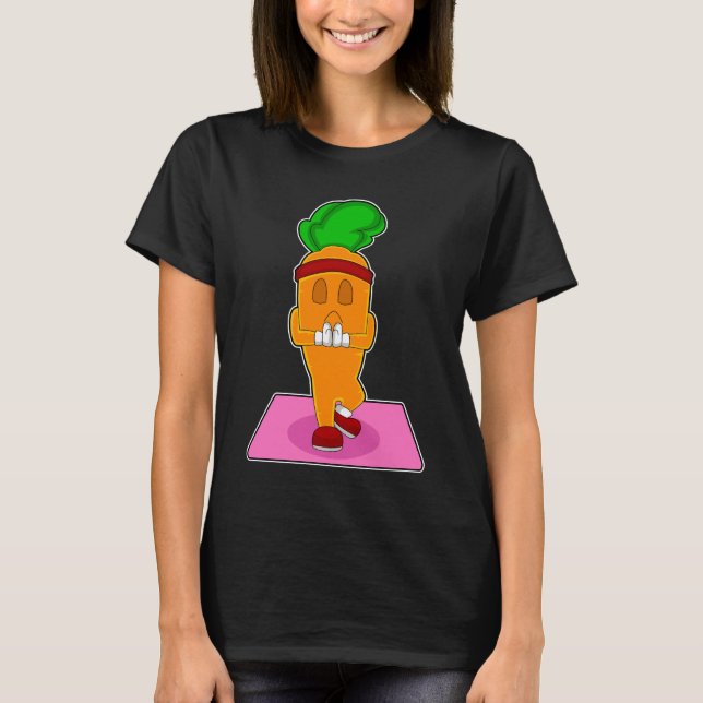 Carrot Yoga Gymnastics T-Shirt (Front)
