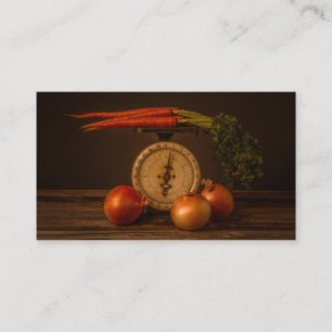 Carrots and Onion Still Life Business Card