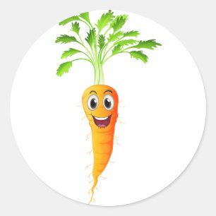 Carrots Classic Round Sticker