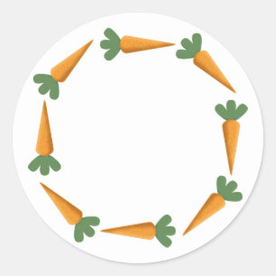 Carrots Classic Round Sticker