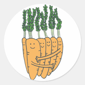 Carrots Classic Round Sticker