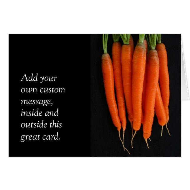Carrots Fresh from the Garden Cards (Front Horizontal)