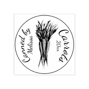 Carrots Home Canned By From the Kitchen Garden of Rubber Stamp