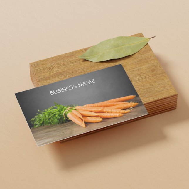 Carrots/ Organic Farm Business Card Template (Creator Uploaded)
