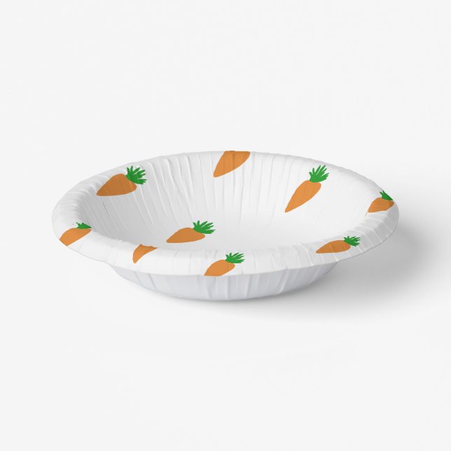 "Carrots" Paper Bowls (Angled)