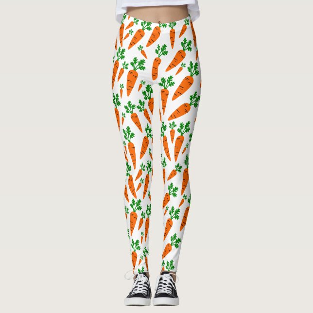 Carrots pattern  leggings (Front)