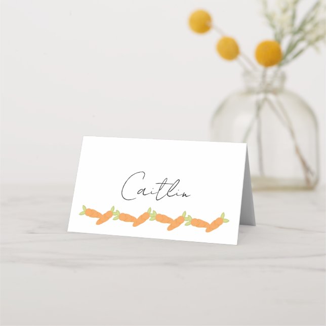 Carrots Place Cards (Front)