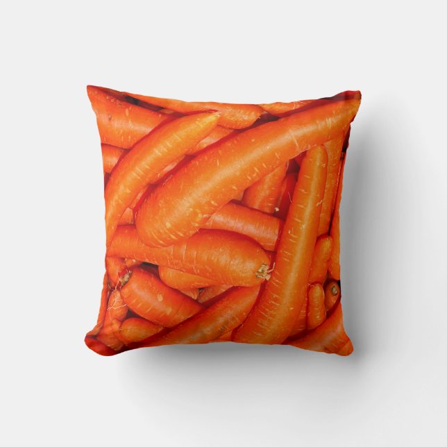 CARROTS   THROW PILLOW (Front)