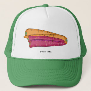 Carrots Veggie Lovers Vegetable Custom Trucker Hat