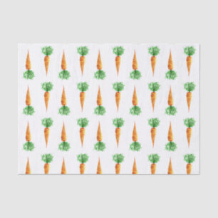 Carrots watercolor pattern tissue paper