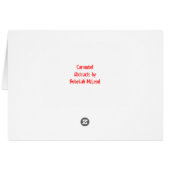 "Carrousel" Geometric Art Cards (Back Horizontal)