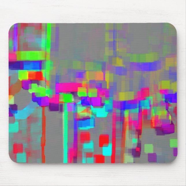 "Carrousel"  Geometric Art Mouse Pad (Front)
