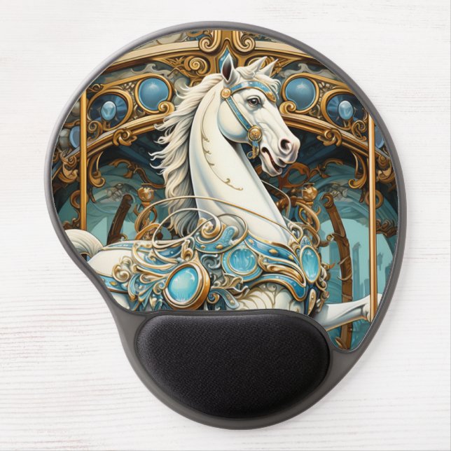 Carrousel Horse Gel Mousepad (Front)
