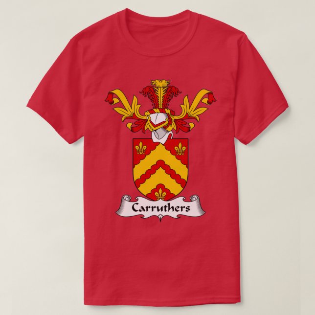 Carruthers Coat of Arms Family Crest  T-Shirt (Design Front)