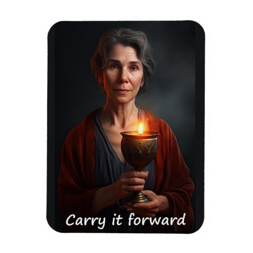 Carry It Forward Flaming Chalice Magnet