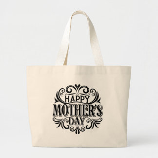 Carry Love with Mom Large Tote Bag