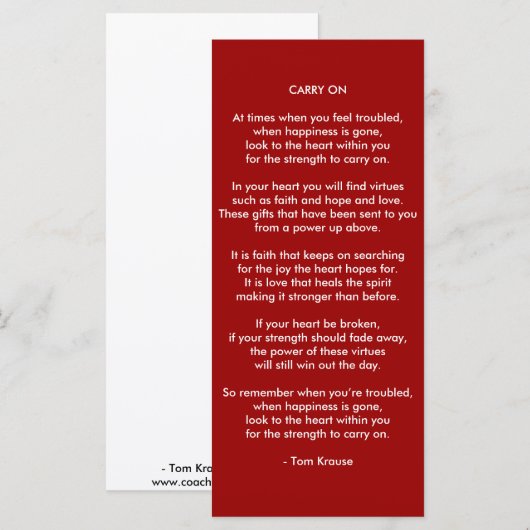 CARRY ON (Front/Back)