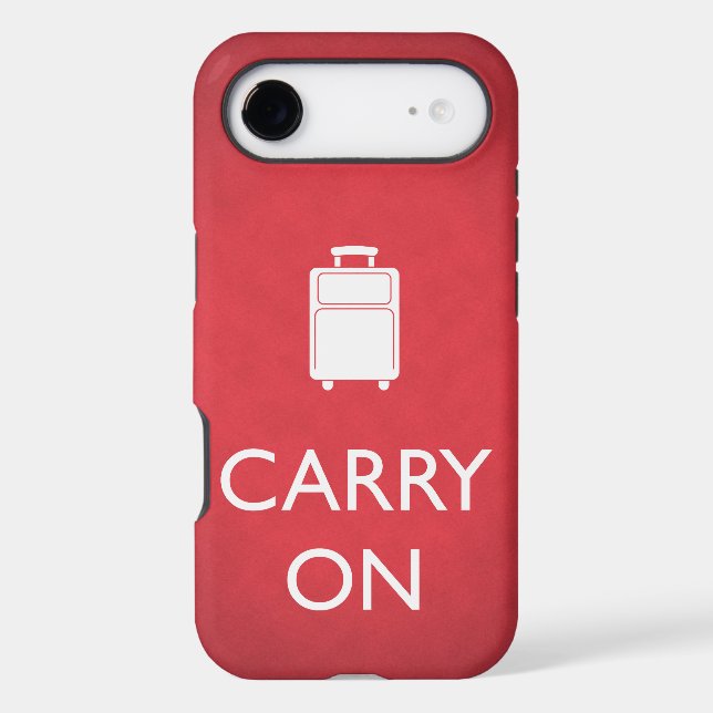 Carry On Luggage Funny Meme Icon Case-Mate iPhone Case (Back)
