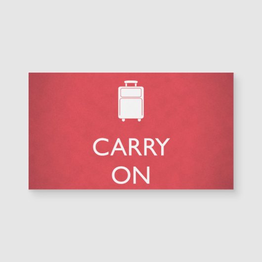 CARRY ON - Luggage - Funny Red (Front)