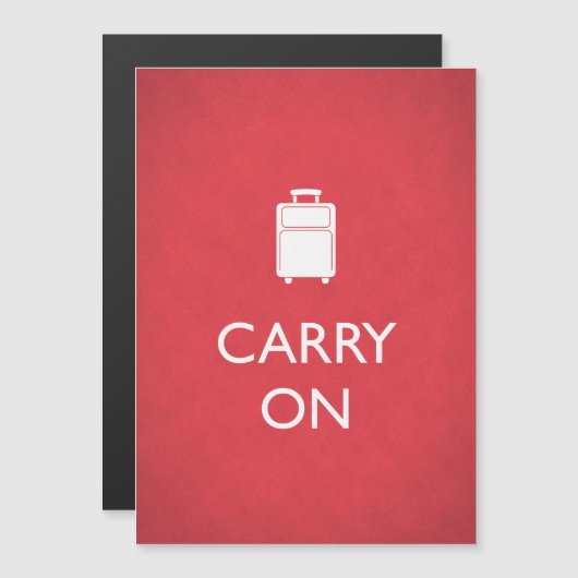 CARRY ON - Luggage - Funny Red (Front/Back)