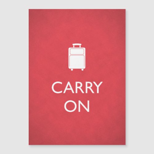 CARRY ON _ Luggage _ Funny Red