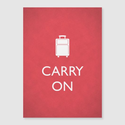 CARRY ON - Luggage - Funny Red (Front)