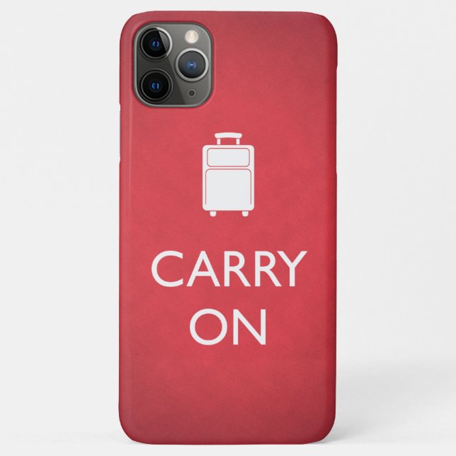 CARRY ON - Luggage - Funny Red Case-Mate iPhone Case (Back)