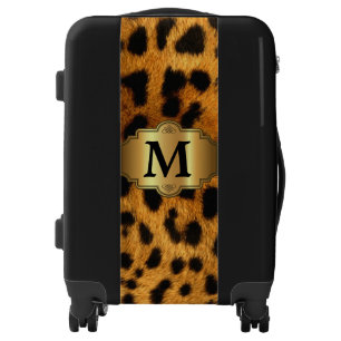 Carry On Luggage Suitcase/Leopard Print