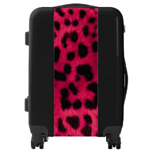 Carry On Luggage Suitcase/Leopard Print