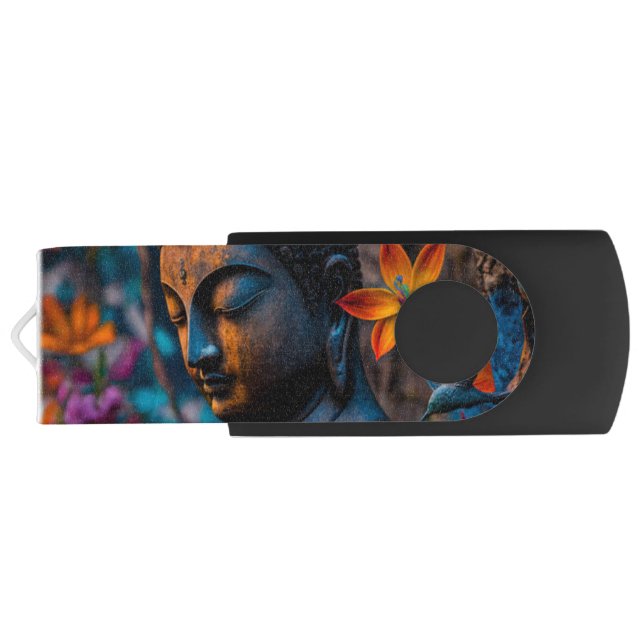 Carry Positive Vibes With You Flash Drive (Back)