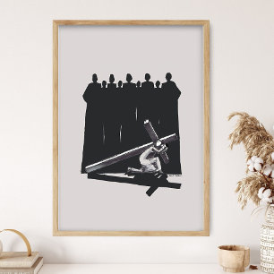 Carry Your Cross,, Jesus Art, Bible Sketches, Bibl Poster