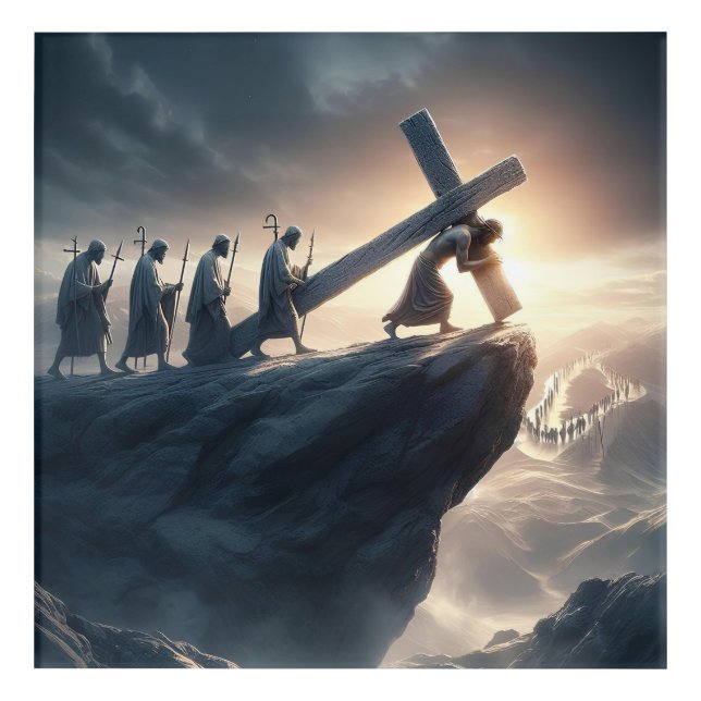 Carry Your Cross - Path of Devotion Acrylic Print (Front)