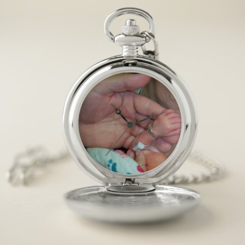 Carry Your Memories with Style Personalized Photo Pocket Watch