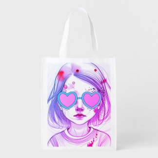Carry Your World in Style, Adelina Games Grocery Bag