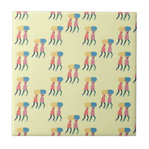 Carrying A Pill Pattern Ceramic Tile